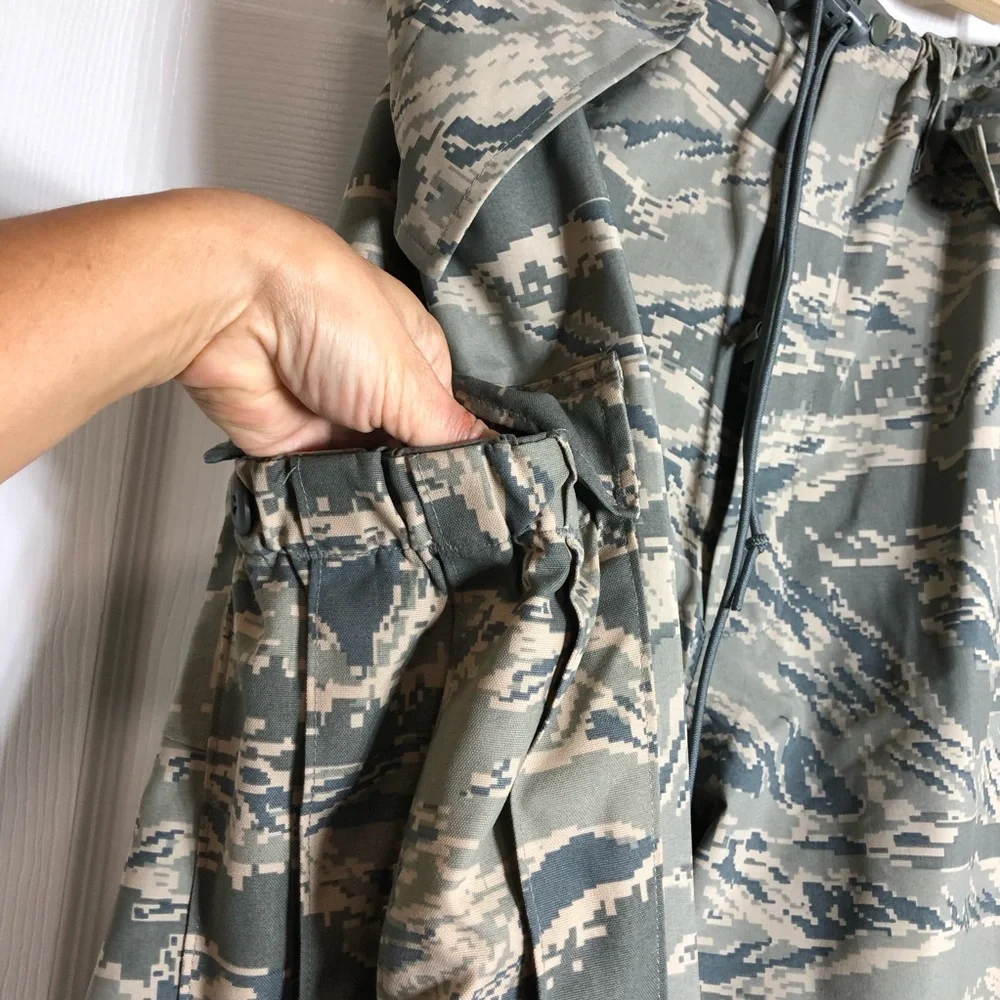 US Air Force Goretex Water Wind Proof Digital Tiger Stripe Camouflage Trousers L